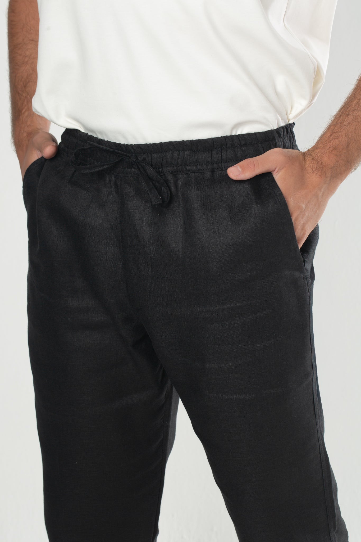 Calça Linho Noronha - Preta