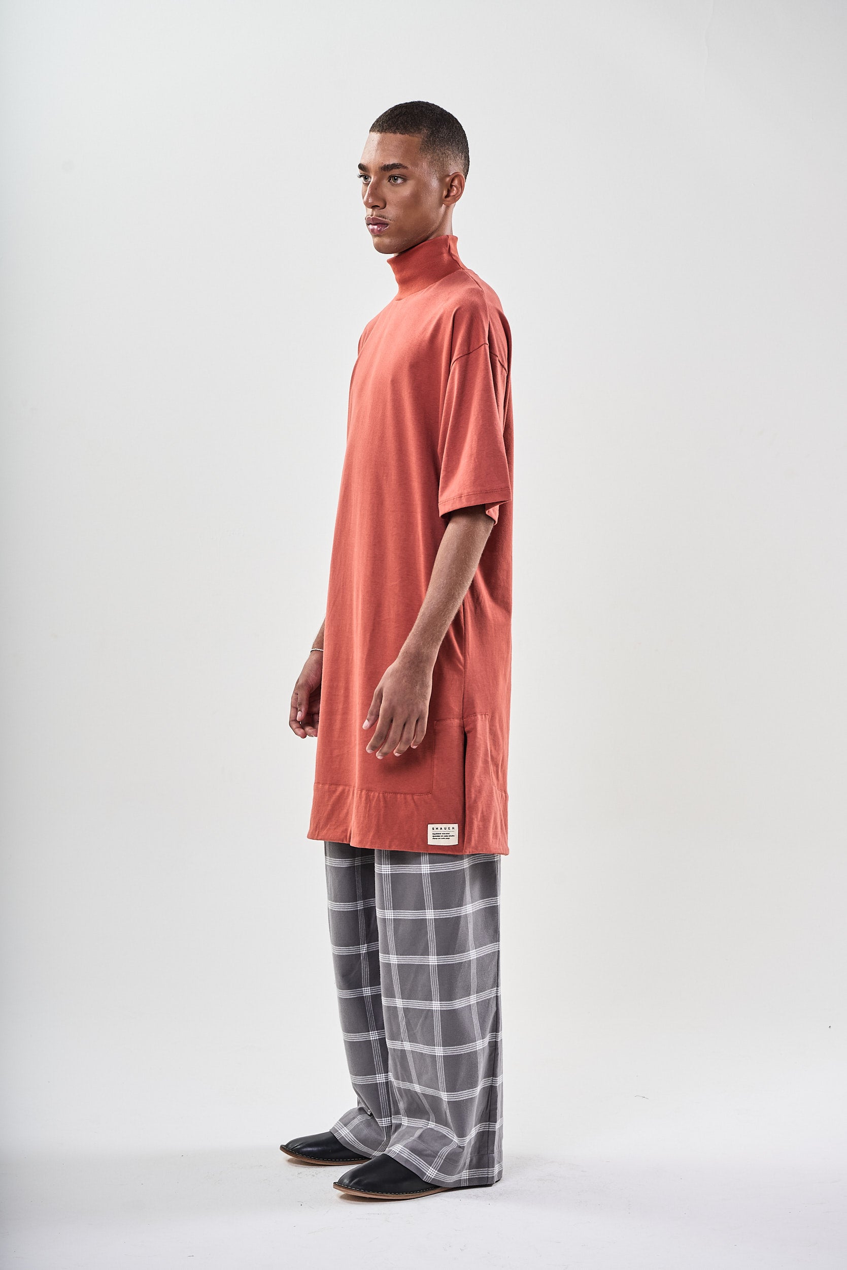 Túnica Alta Terracota Velutato Shauer