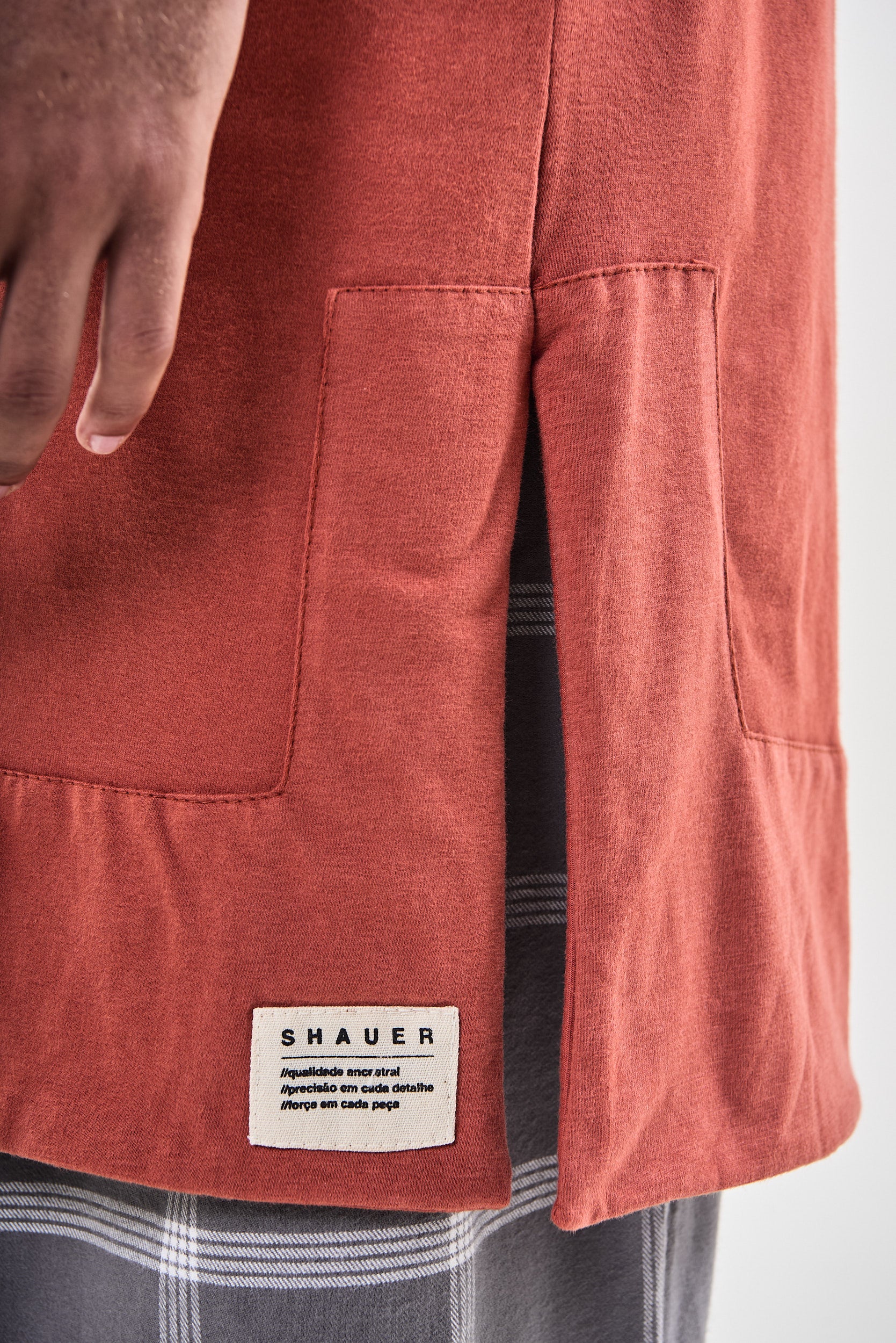 Túnica Alta Terracota Velutato Shauer