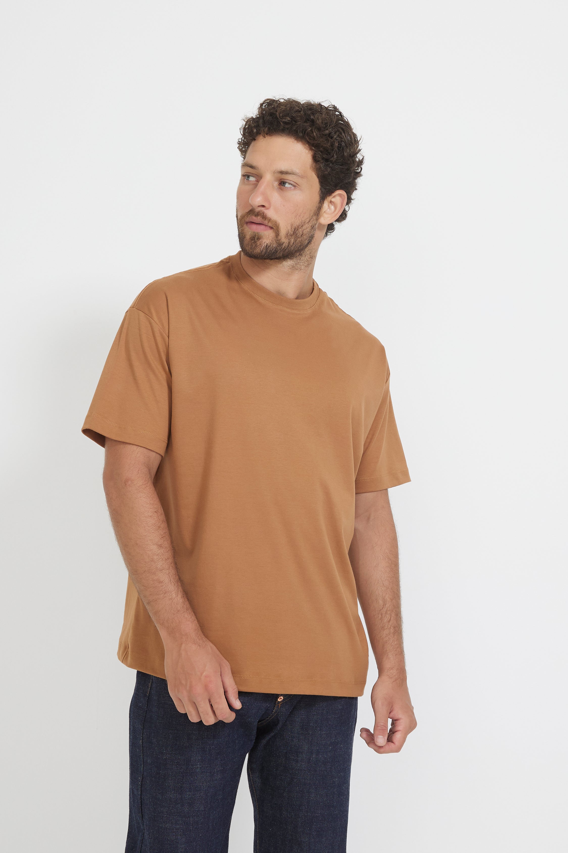 Camiseta Pima Interlock Marrom