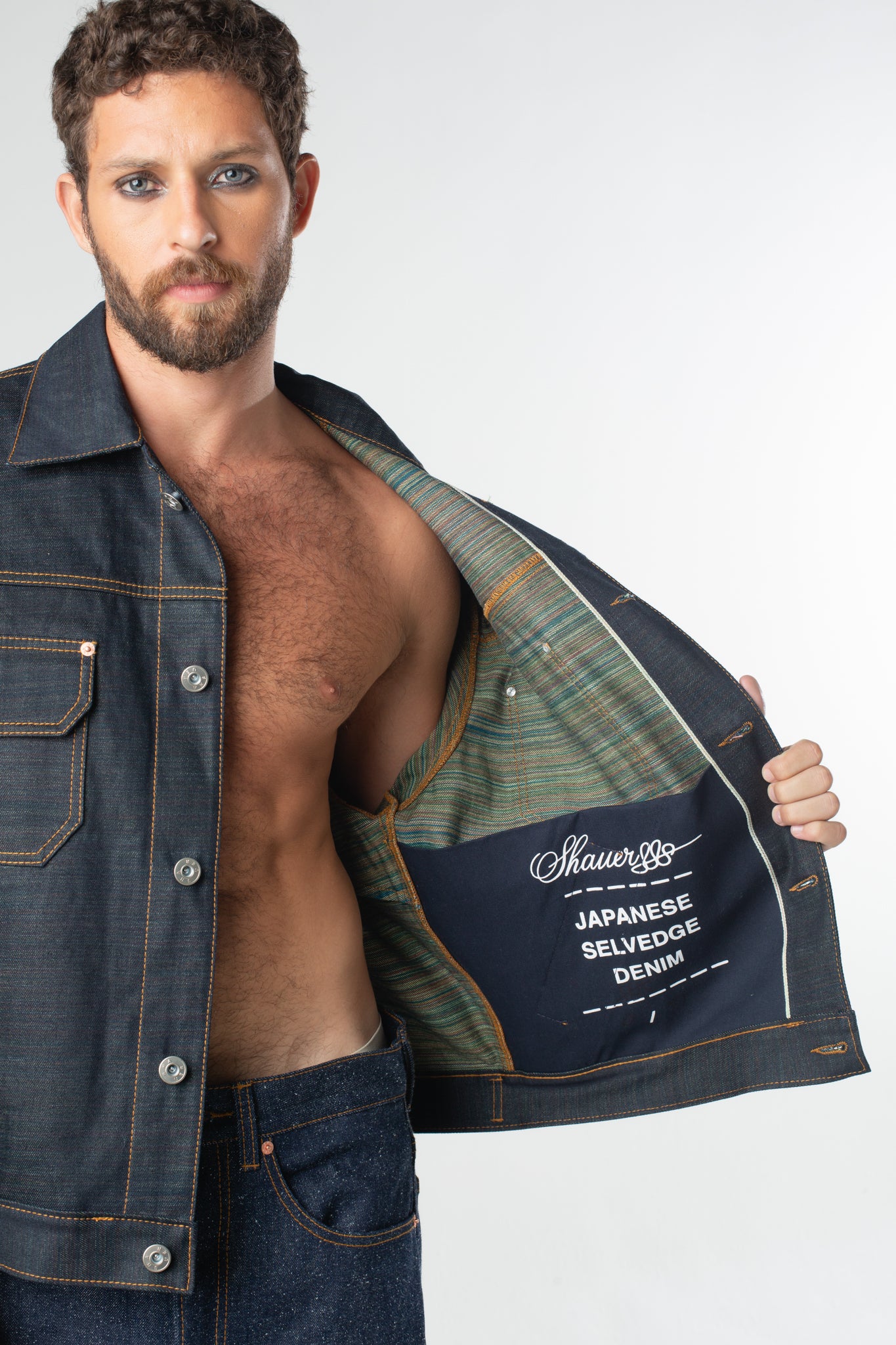 Jaqueta Selvedge Japonesa Rainbow -  Kika