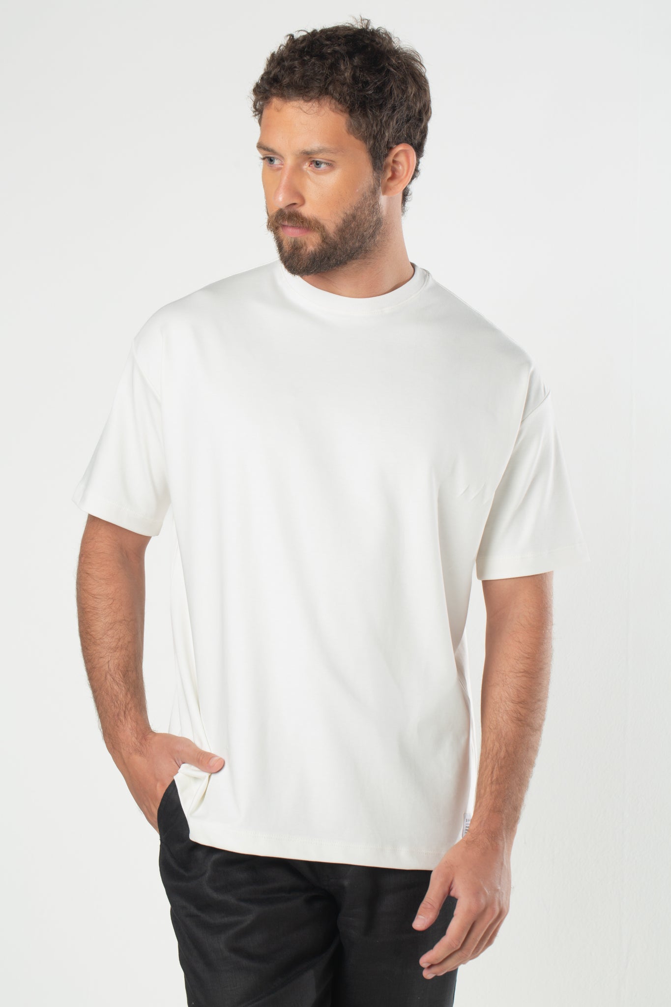 Camiseta Interlock de Pima 2.0 - Off White