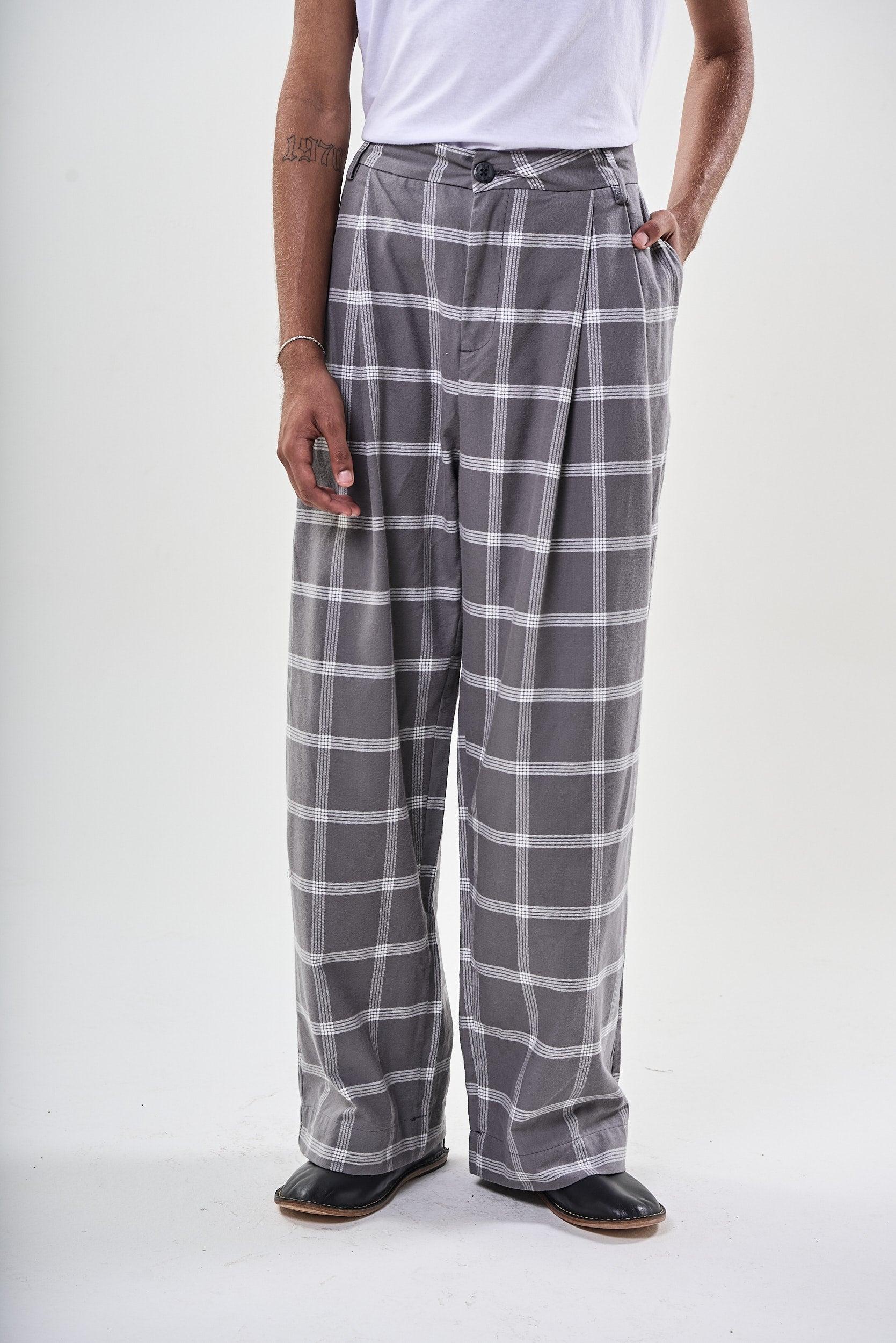 Calça Alfaiataria Xadrez Shauer