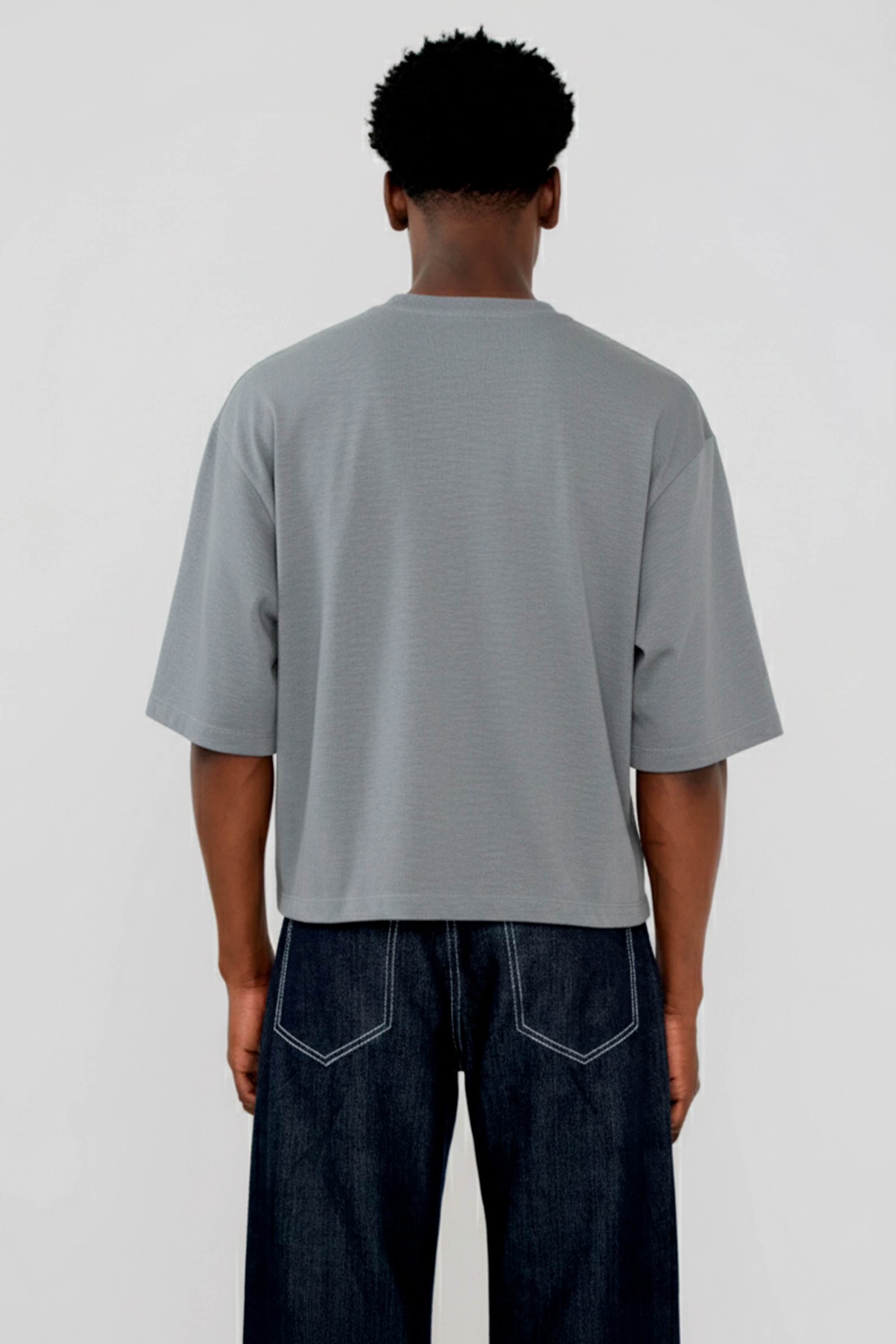 Camiseta Box Pima Cinza