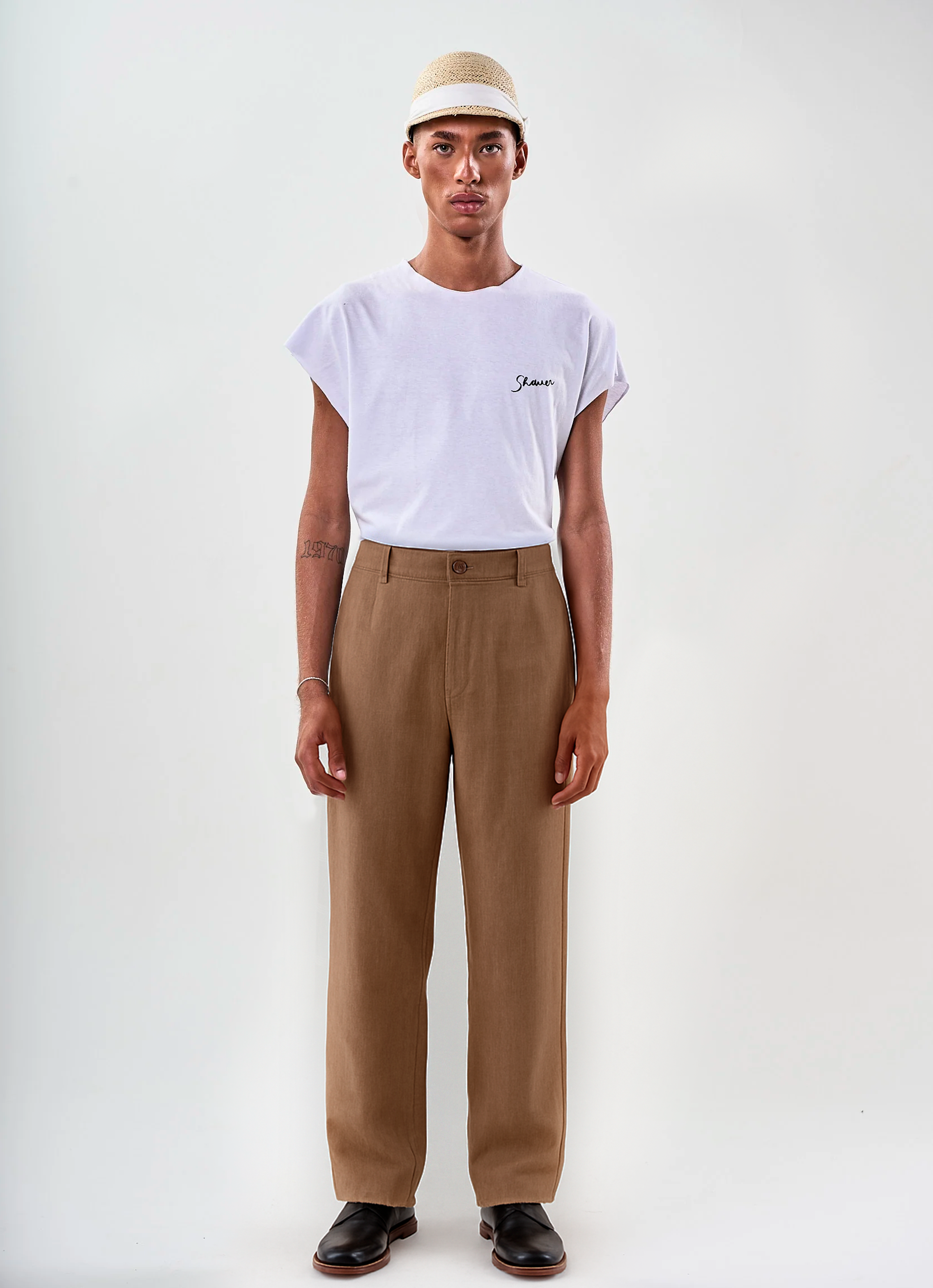 Calça Alfaiataria Marrom Shauer