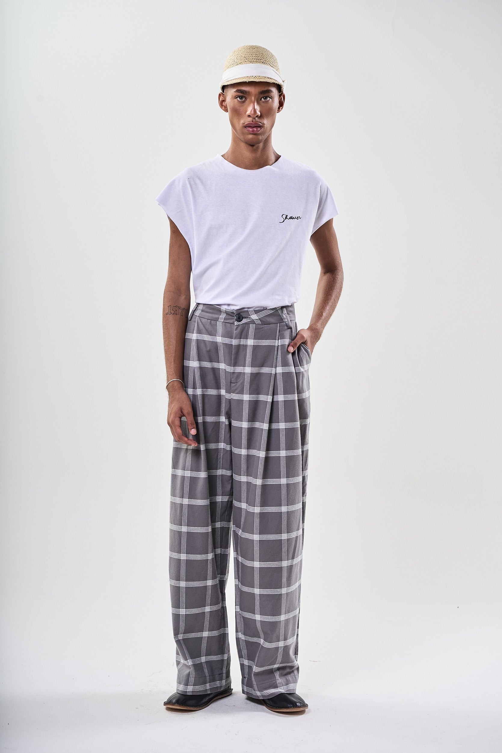 Calça Alfaiataria Xadrez Shauer