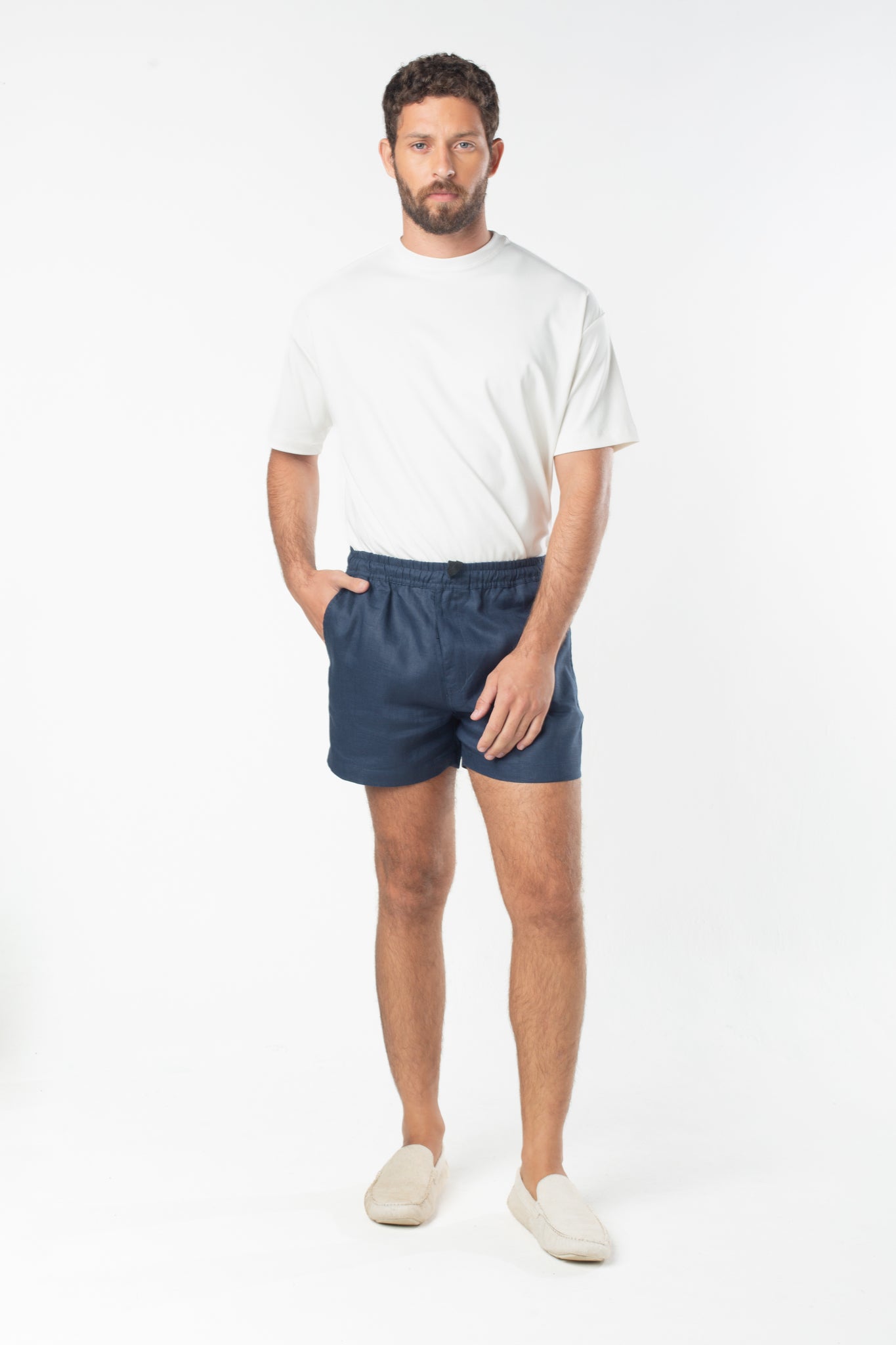 Short Linho Noronha - Azul