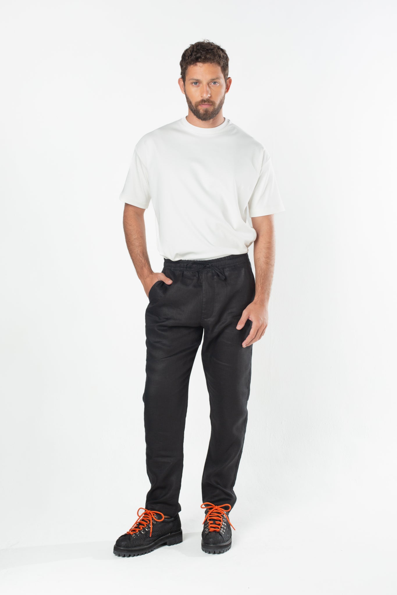 Calça Linho Noronha - Preta