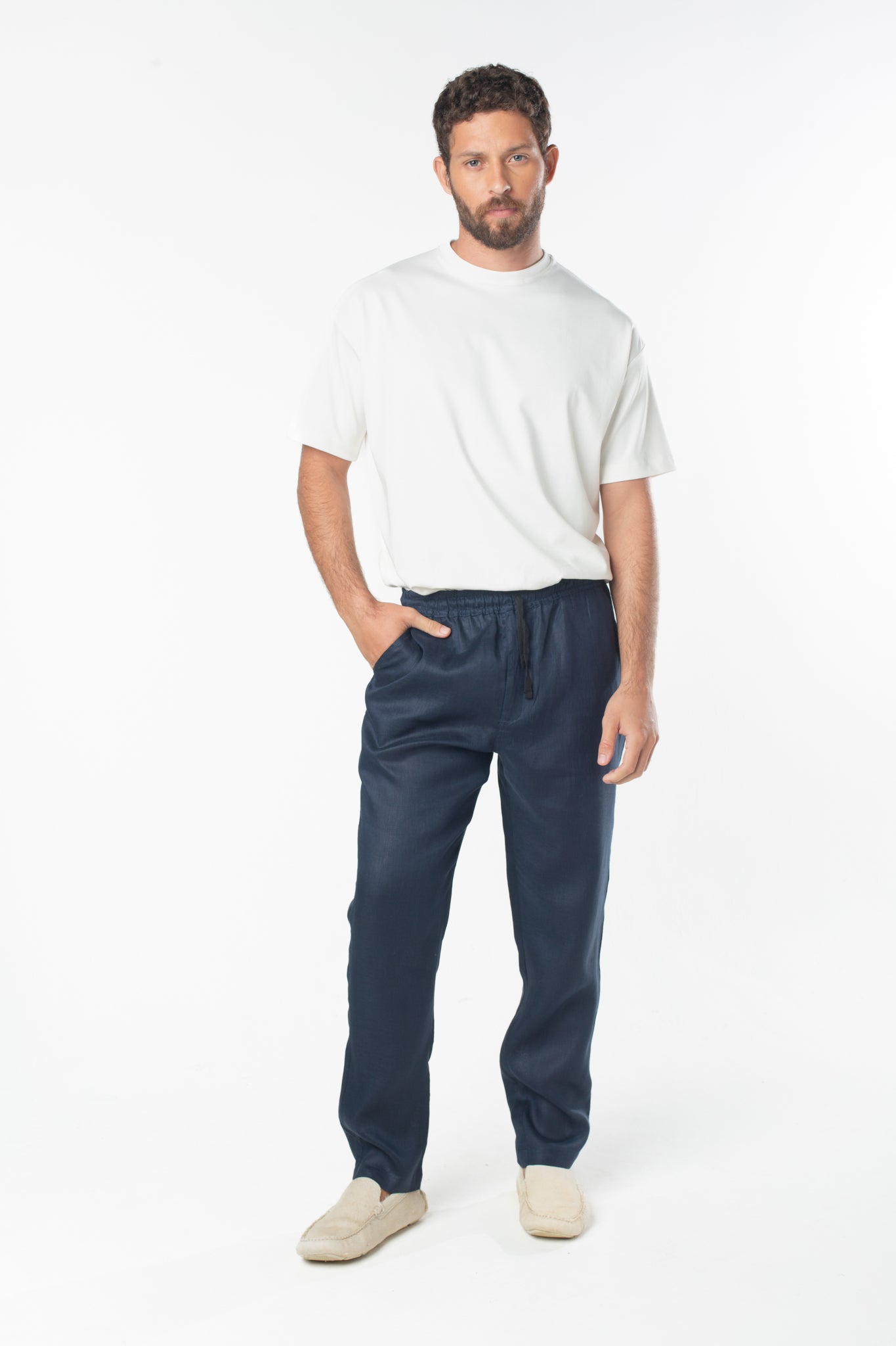 Calça Linho Noronha - Azul