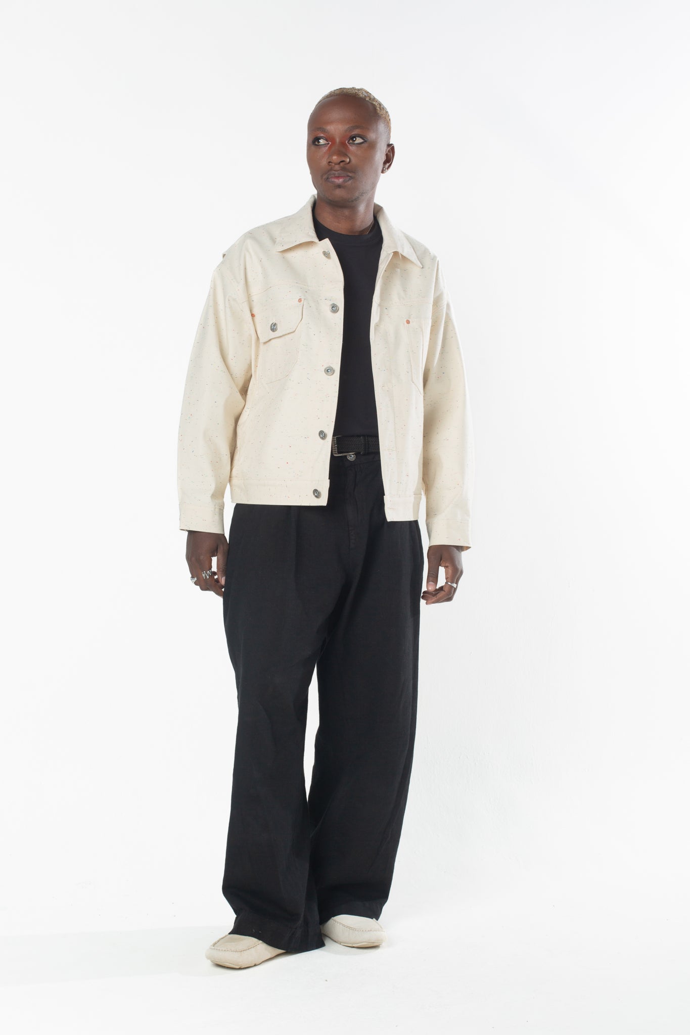 Jaqueta Selvedge Japonesa Branca - Mabê
