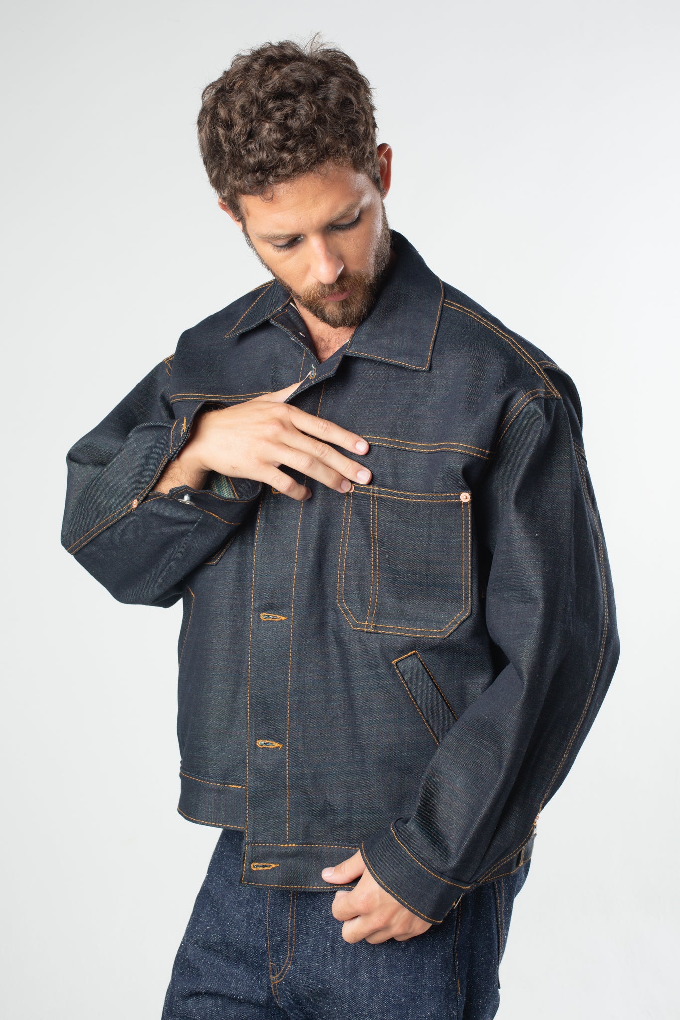 Jaqueta Selvedge Japonesa Rainbow -  Kika