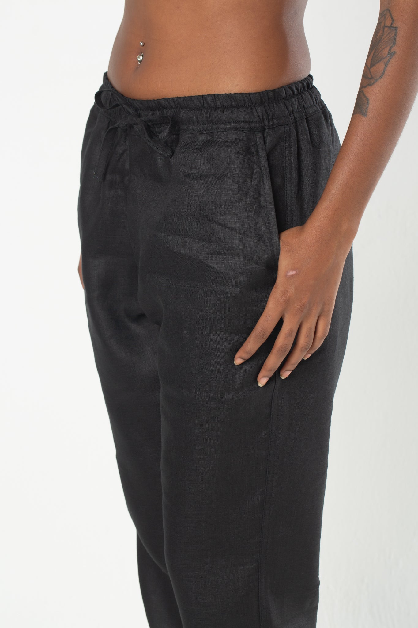 Calça Linho Noronha - Preta