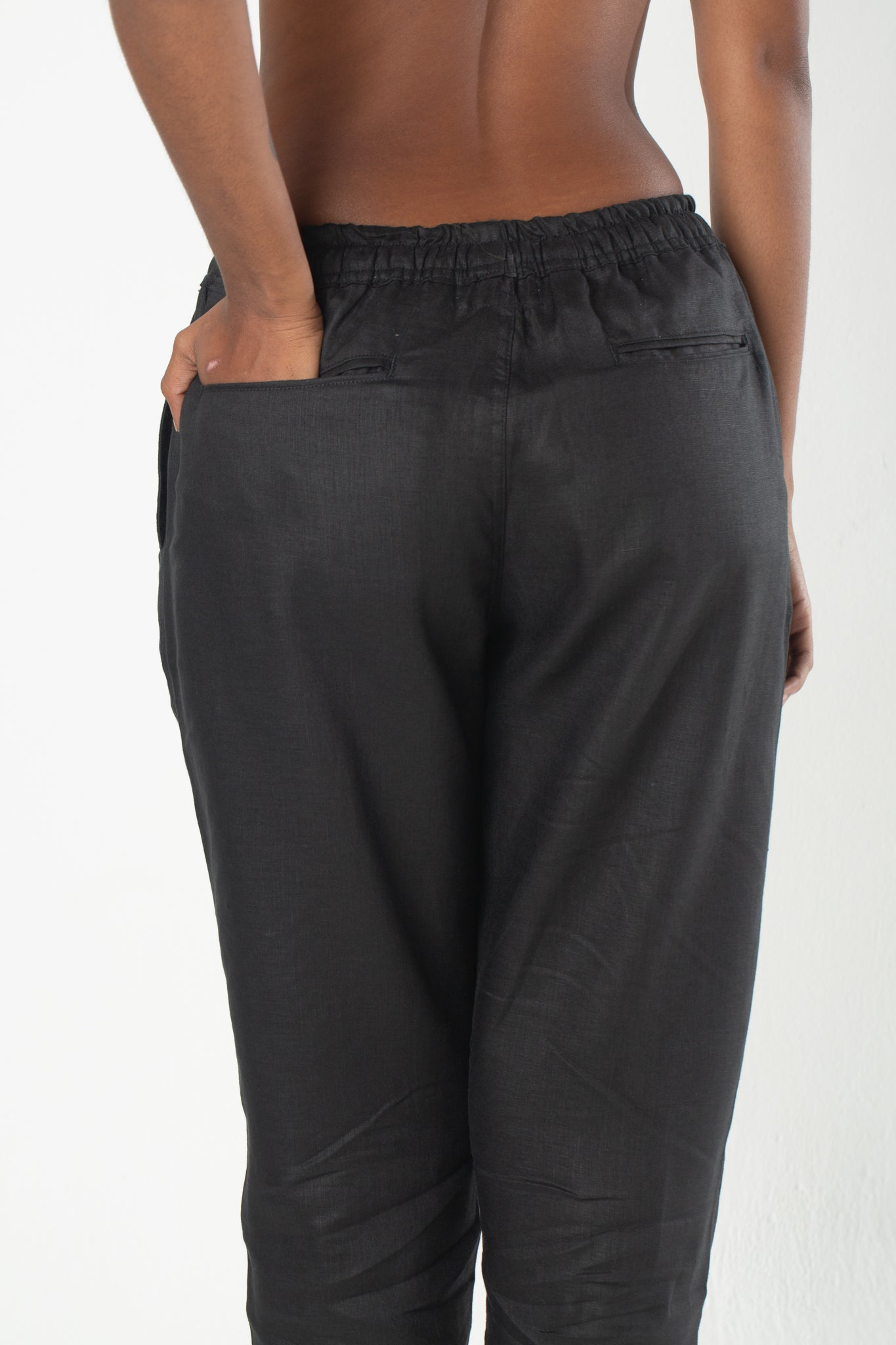 Calça Linho Noronha - Preta
